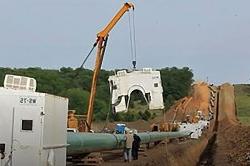 natural gas pipeline installation